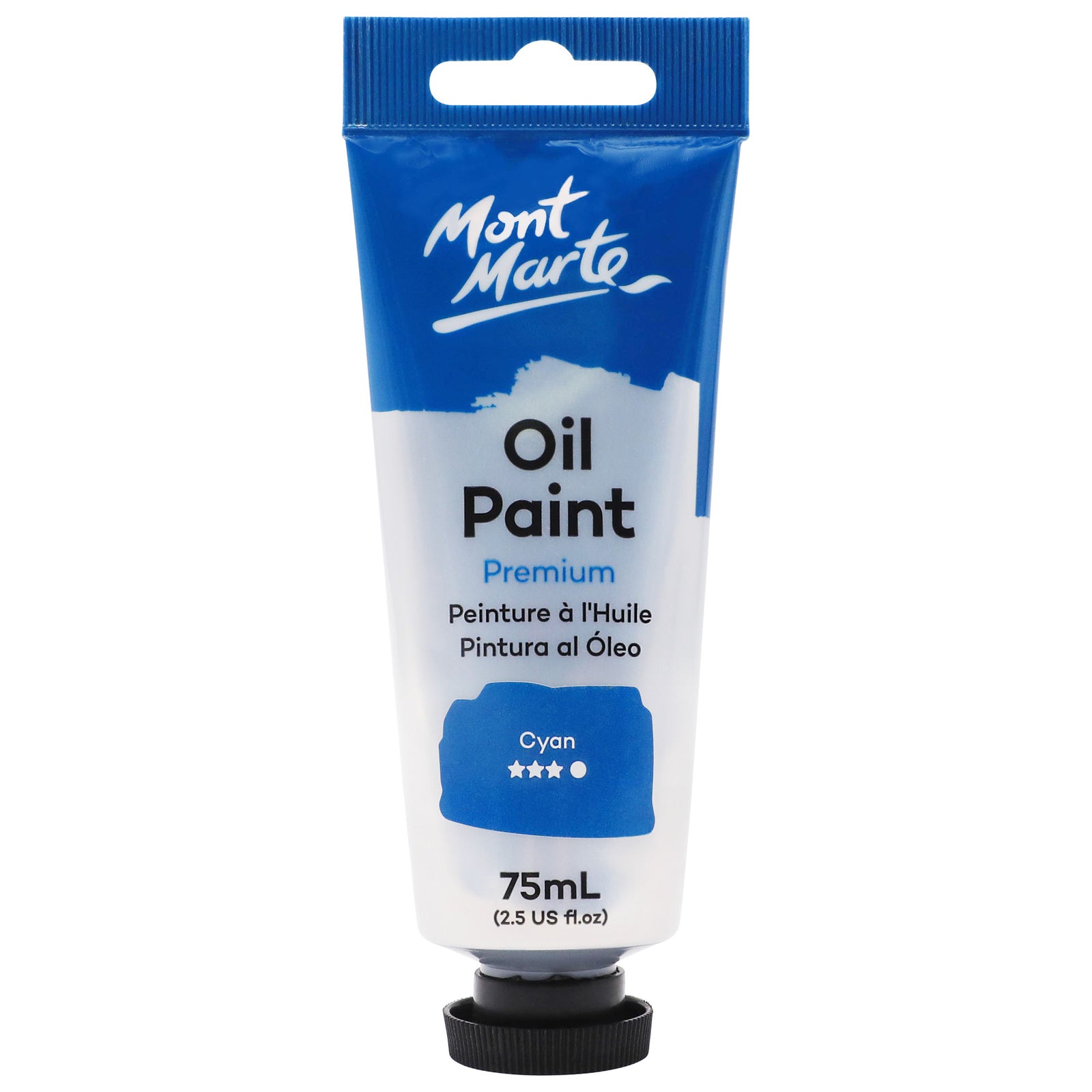 Mont Marte Oil Paint 75ml - Cyan - Al Masam Stationery LLC