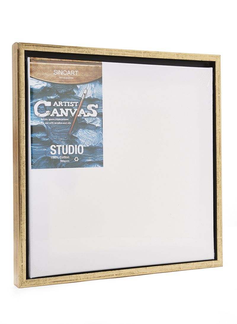 FRAME & STRECTED CANVAS SET 40*40CM GOLD -Z - Al Masam Stationery LLC