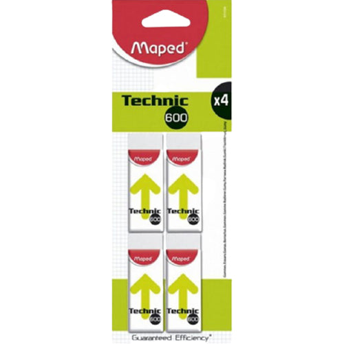 Maped Eraser Technic 600 - (Pack of 4) - Al Masam Stationery LLC