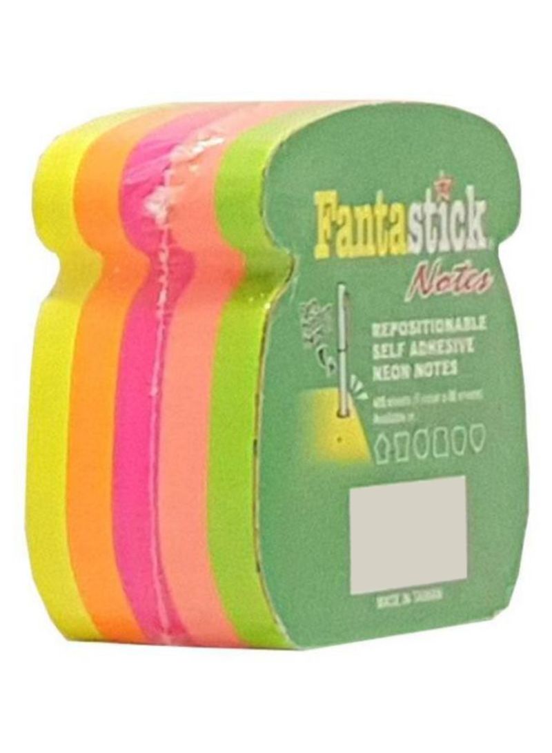Fantastick Sticky Notes Fluorecent. 5 Color Phone - Al Masam Stationery LLC