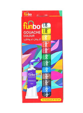 Funbo Gouache Paint 12ml Tubes - Al Masam Stationery LLC