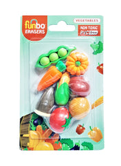 Funbo 3D Eraser in Blister Pack-Vegetable