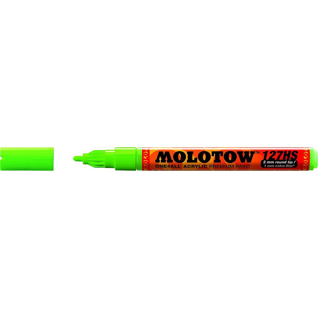 Molotow Board Tip Marker 127Hs 1.5Mm Neon Green Fluoc - Al Masam Stationery LLC