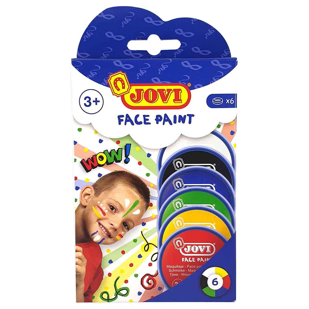 Jovi Face Paint Case 6 Jars 8 ML, Asst Colours - Al Masam Stationery LLC