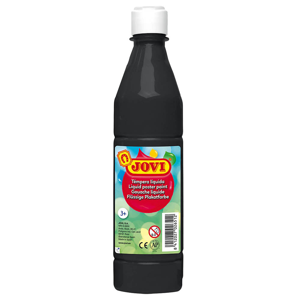 JOVI Liquid Poster Paint Bottle 500ml Black - Al Masam Stationery LLC