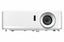 Optoma UHZ45 laser 4K gaming and home entertainment projector displaying vibrant images on a living room wall.