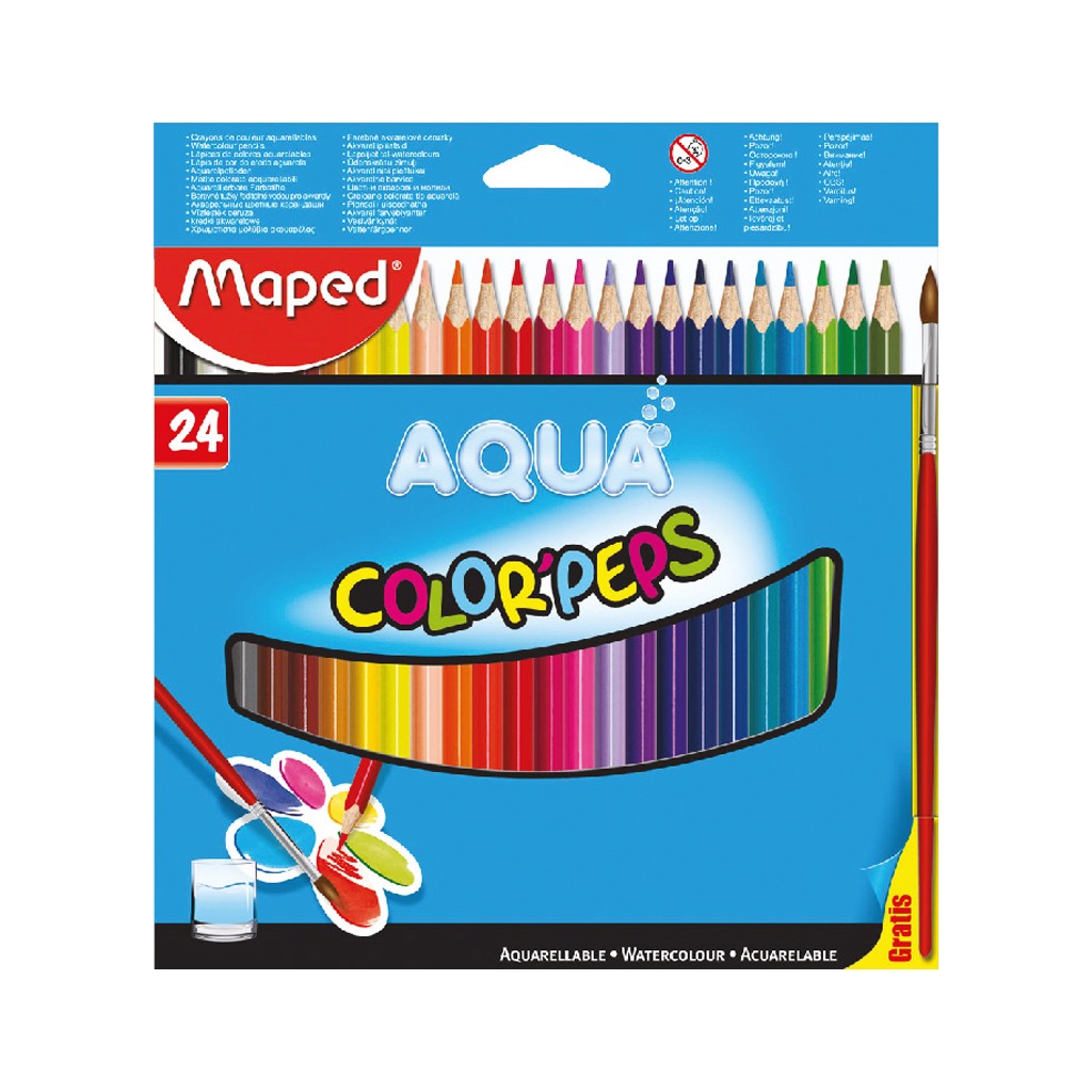 Maped Color Peps Aqua Pencils 24Color - Al Masam Stationery LLC