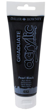 Daler Rowney Graduate Acrylic Color PEARL BLACK - Al Masam Stationery LLC