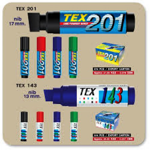 Permanent Marker Jumbo - TEX201 Blk - Al Masam Stationery LLC