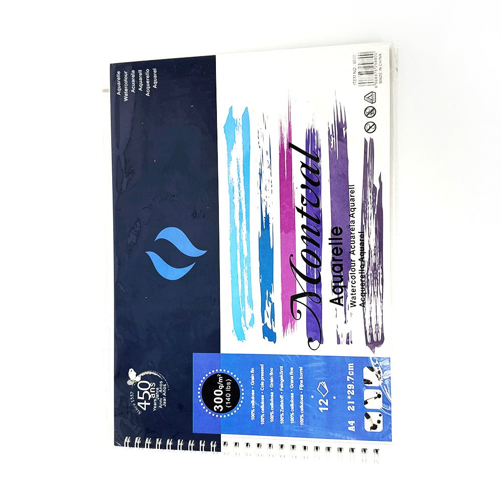 A4 Sketchbook 12 sht 300gsm