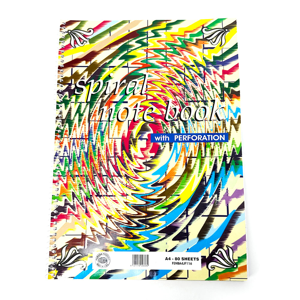 FIS Spiral Notebook Left Side Spiral 80 Sheets - Al Masam Stationery LLC