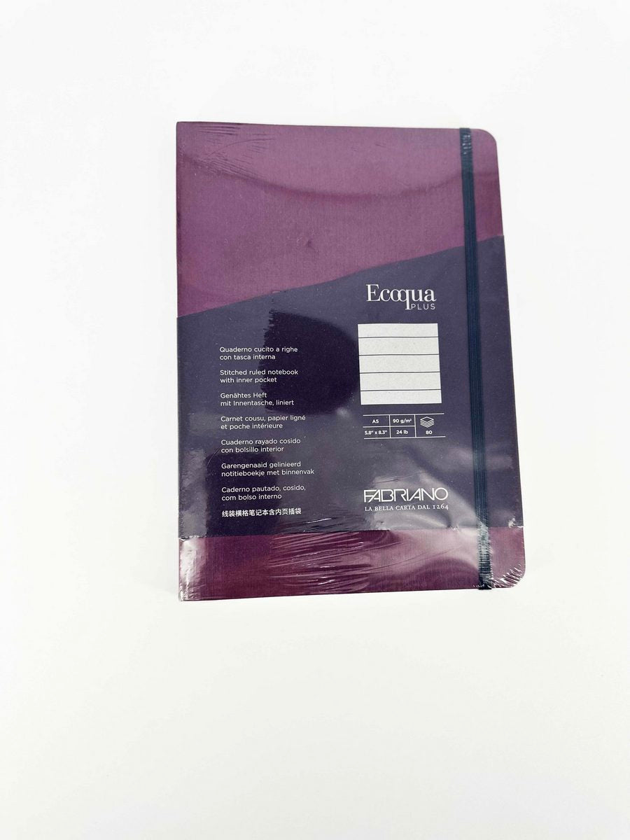 STITCH LINED NOTEBOOK A5 WINE - Al Masam Stationery LLC