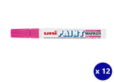 Uni PX20 Paint Marker Bullet Tip Pink (Pack of 12) - Al Masam Stationery LLC
