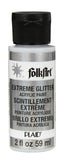 Folkart Extreme Glitter Multi Surface Paints Silver - Al Masam Stationery LLC