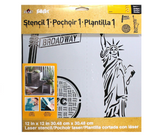 Folkart Ed Roth Stencil Nyc Set 12 X 12 - Al Masam Stationery LLC