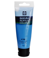 SAKURA ACRYLIC 75ML PRIMARY CYAN - Al Masam Stationery LLC