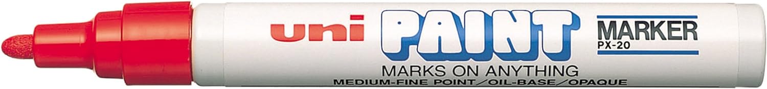 Uni PX20 Paint Marker Bullet Tip Red (Pack of 12) - Al Masam Stationery LLC