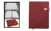AMS-RM-8604 - RED - A4 size Fabric Notebooks - Al Masam Stationery LLC