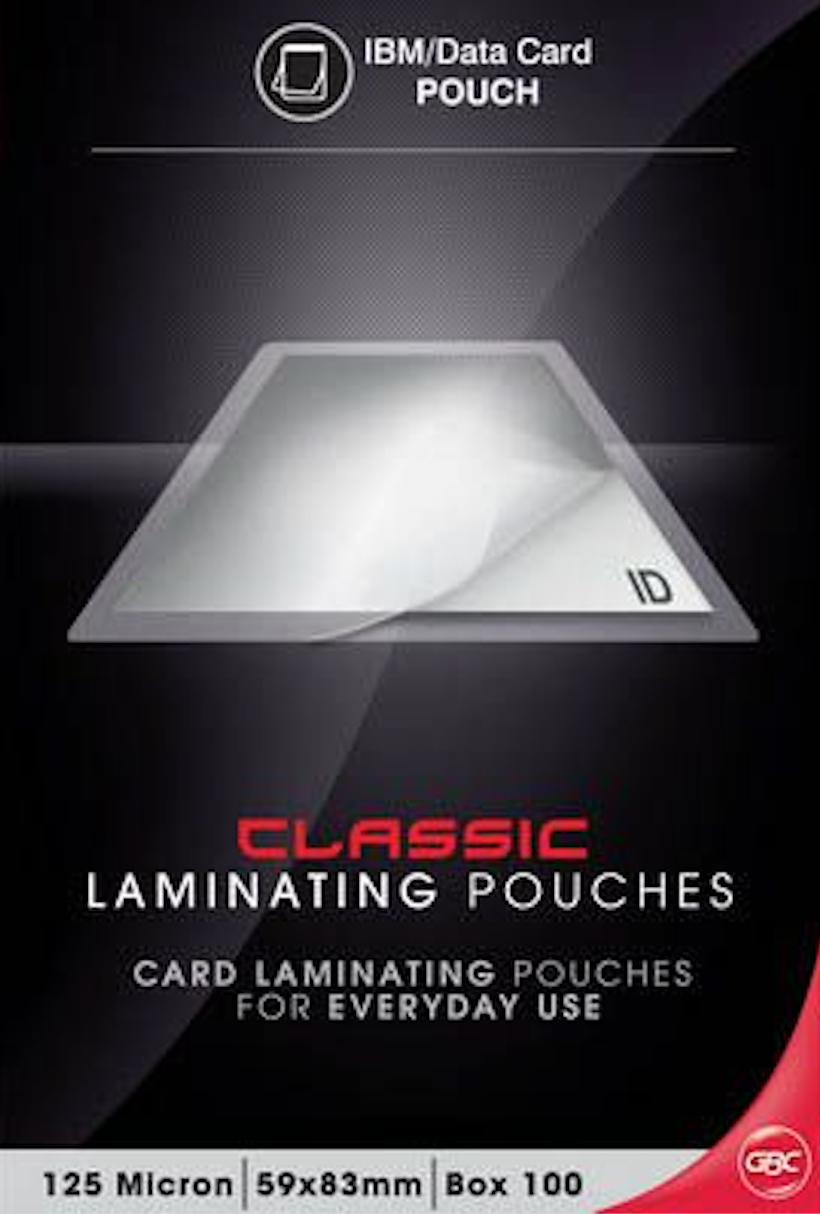 GBC LAMINATING POUCH GLOSS CREDIT CARD 54X86MM 5MIL - Al Masam Stationery LLC
