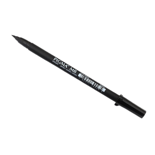 Sakura Pigma Professional Brush Pen - Medium - Black - Al Masam Stationery LLC