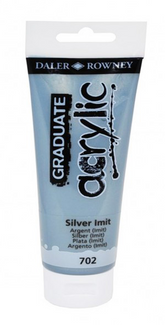 Daler Rowney Graduate Acrylic Color SILVER (IMIT) - Al Masam Stationery LLC
