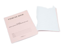 Notebook Single Line with One Side Plain 200 Pages (interleaf) - Al Masam Stationery LLC