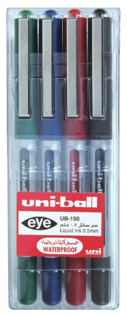 UB 150 Uni Ball Eye Micro Rollr pen - (Pack of 4) - Al Masam Stationery LLC