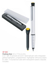 AMS- SP 302 - UMA Metal Pen with Highlighter - Al Masam Stationery LLC