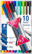 Staedtler 334 Triplus Fineliner - (Pack of 10) - Al Masam Stationery LLC