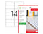TANEX A4 14 LABELS 99.1x38.1 ROUND - Al Masam Stationery LLC