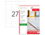 TANEX A4 27 LABEL 70x32 - Al Masam Stationery LLC