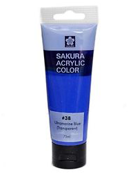 SAKURA ACRYLIC 75ML ULTRAMARINE BLUE - Al Masam Stationery LLC
