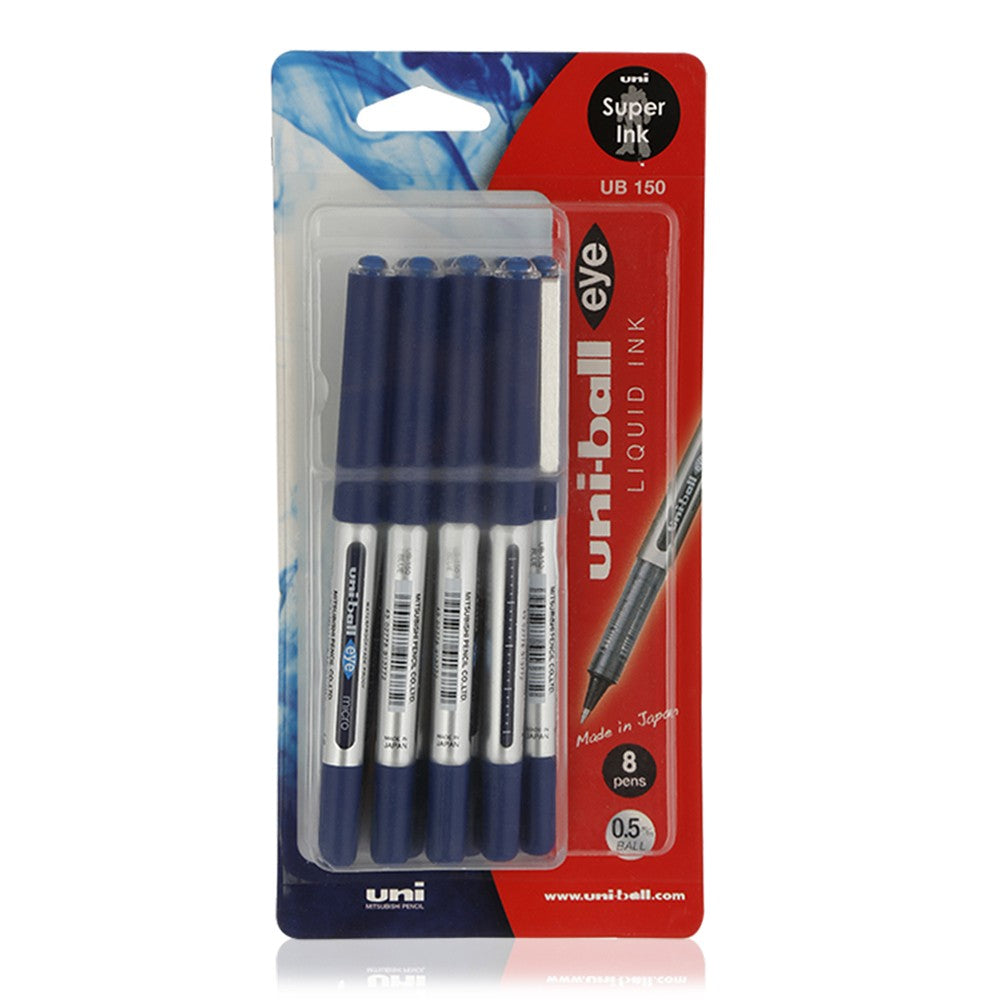Uni-ball Eye Micro UB-150 Liquid Ink Rollerball Pen Set Mixed Pack of 3  Black, Blue, Red -  Denmark