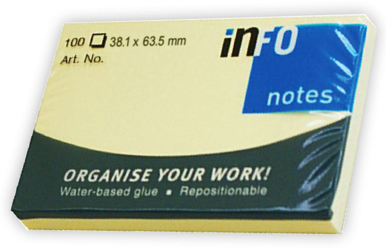 Info Notes (1.5x2)" - Al Masam Stationery LLC