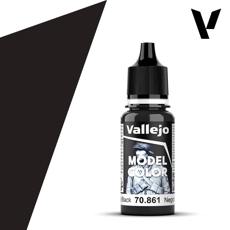 Vallejo 170:MODELCOLOR 861-17ML. GLOSSY BLACK - Al Masam Stationery LLC