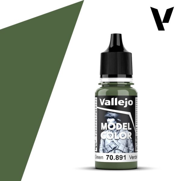 Vallejo 074:MODELCOLOR 891-17ML. INTERMEDIATE GREEN - Al Masam Stationery LLC