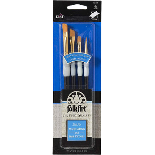 Flokart Soft Grip Detail Brush Set 4Size - Al Masam Stationery LLC