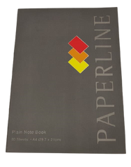 Paperline Soft Cover Plain Notebook 80 Sheets A4 Size