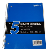 Enlivo 5 Subject Notebook - Al Masam Stationery LLC
