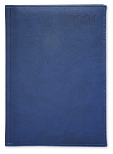 FIS Golden A5 Diary 2024 (English) Blue - Al Masam Stationery LLC