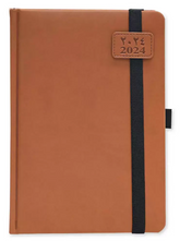 FIS Diary 2024 (English) A5, Brown - Al Masam Stationery LLC
