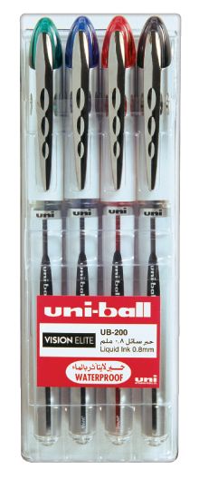 Uniball UB200 Vision Elite R/pen 0.8mm - Al Masam Stationery LLC