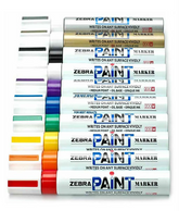 Paint Marker Zebra (M) Point  Orange - Al Masam Stationery LLC