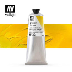 VALLEJO ACRYLIC STUDIO 22:125ML. CADMIUM YELLOW DEEP (HUE) - Al Masam Stationery LLC