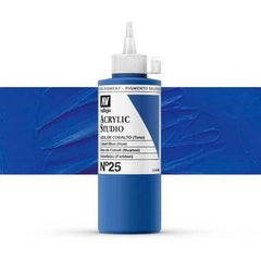 VALLEJO ACRYLIC STUDIO 25: 200 ML. COBALT BLUE (HUE) - Al Masam Stationery LLC