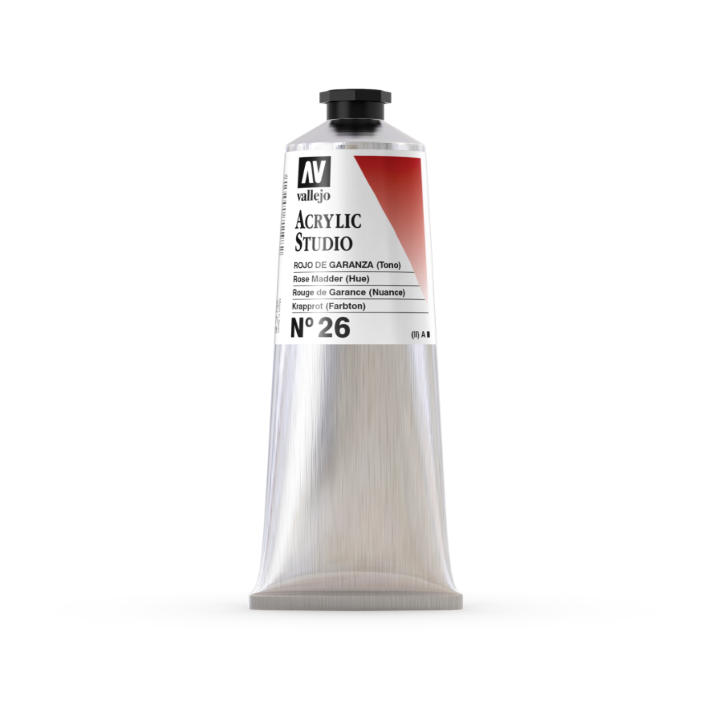 VALLEJO ACRYLIC STUDIO 26:125ML. ROSE MADDER - Al Masam Stationery LLC