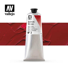 VALLEJO ACRYLIC STUDIO 3:125ML. NAPHTOL CRIMSON - Al Masam Stationery LLC