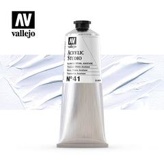 VALLEJO ACRYLIC STUDIO 41:125ML. TITANIUM WHITE ANATASE - Al Masam Stationery LLC