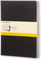 Moleskine Cashier Squared Large Size Notebook Set of 3 Pcs Black - Al Masam Stationery LLC