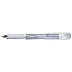 Pentel Hybrid DX K230M Gel Grip Pen Metallic White - Al Masam Stationery LLC